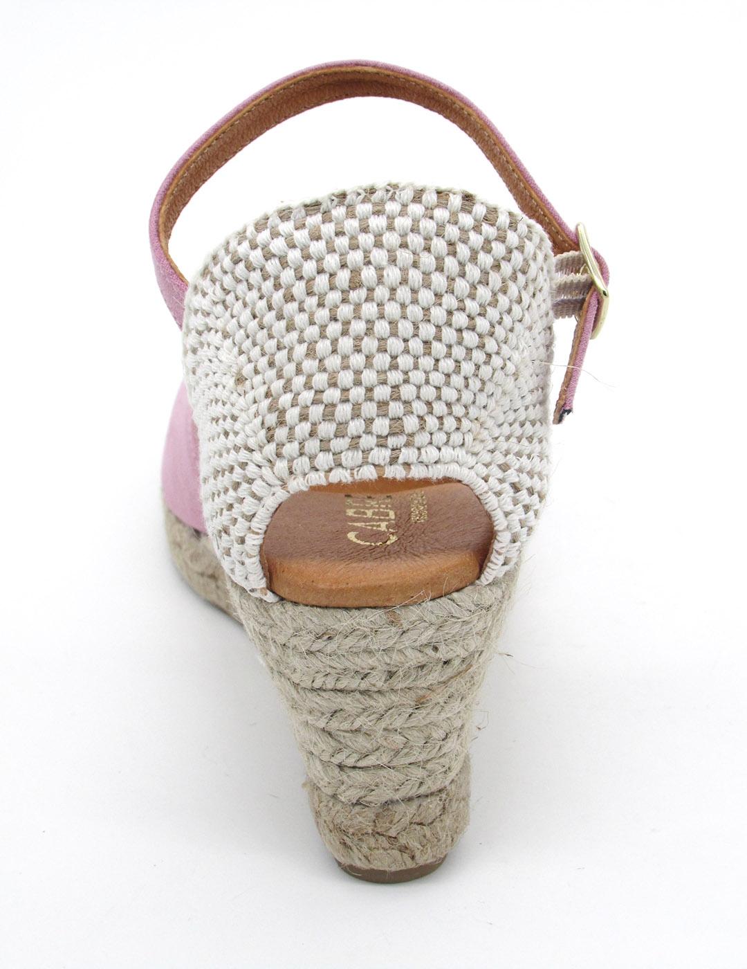 Alpargata Cabrera 29-5 malva con cuña