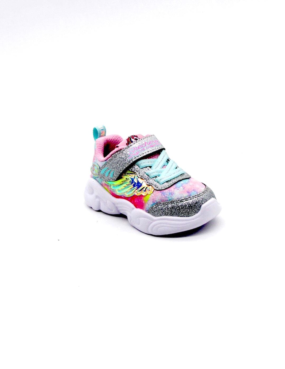Zapatilla Skechers Unicorn Storm plata para niña