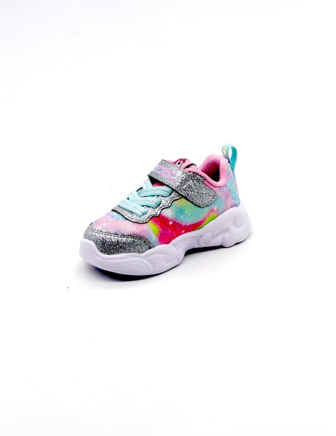 Zapatilla Skechers Unicorn Storm plata para niña
