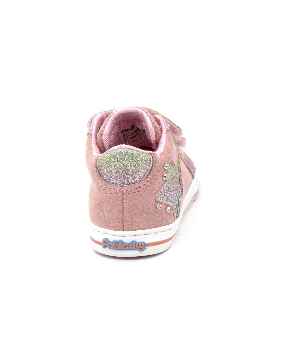 Zapatilla Pablosky 974270 rosa para niña