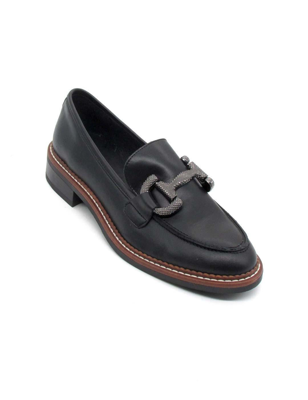 Mocasín Frank 17146 negro para mujer