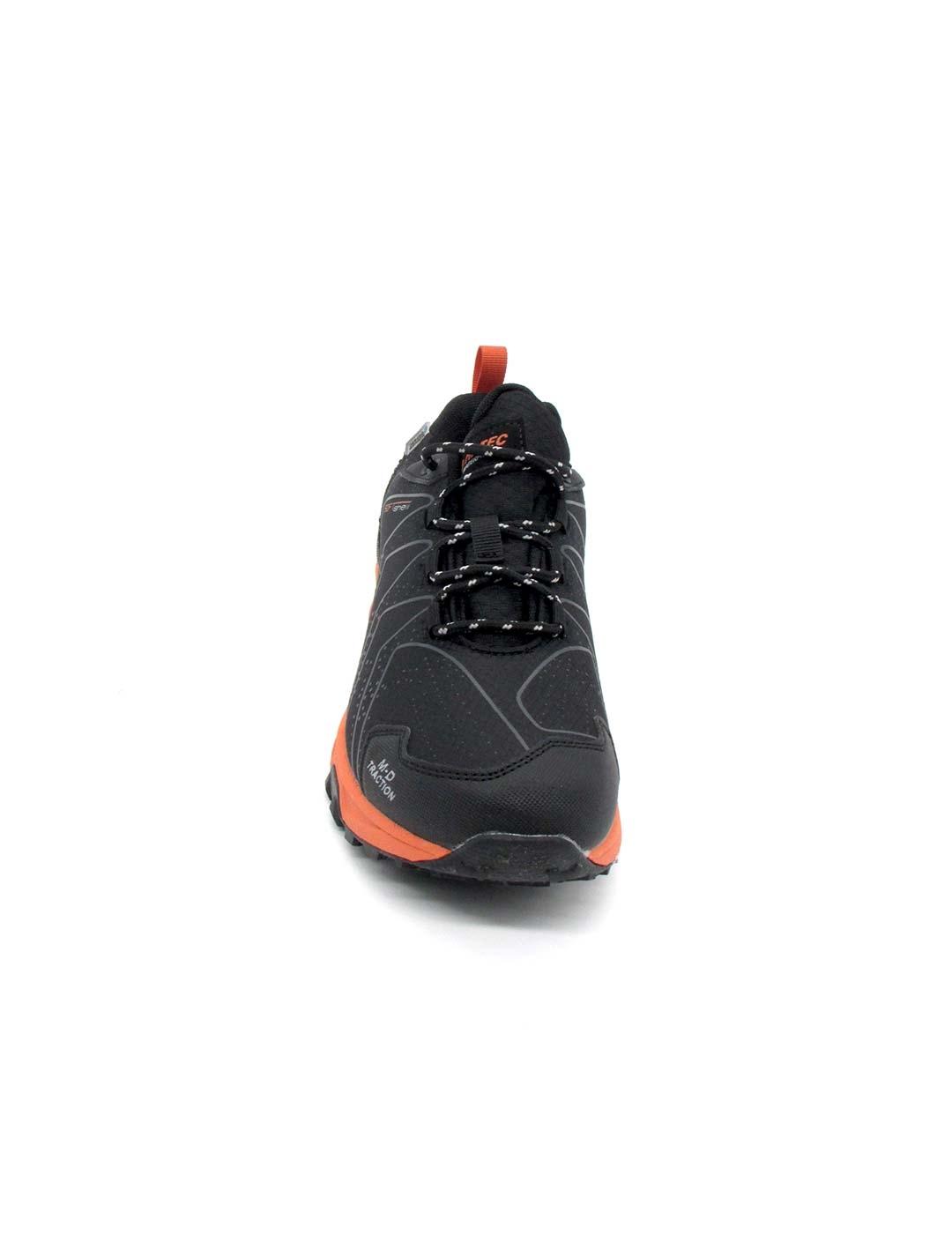 Zapatilla Hi-Tec RONCAL LOW WP negro/naranja