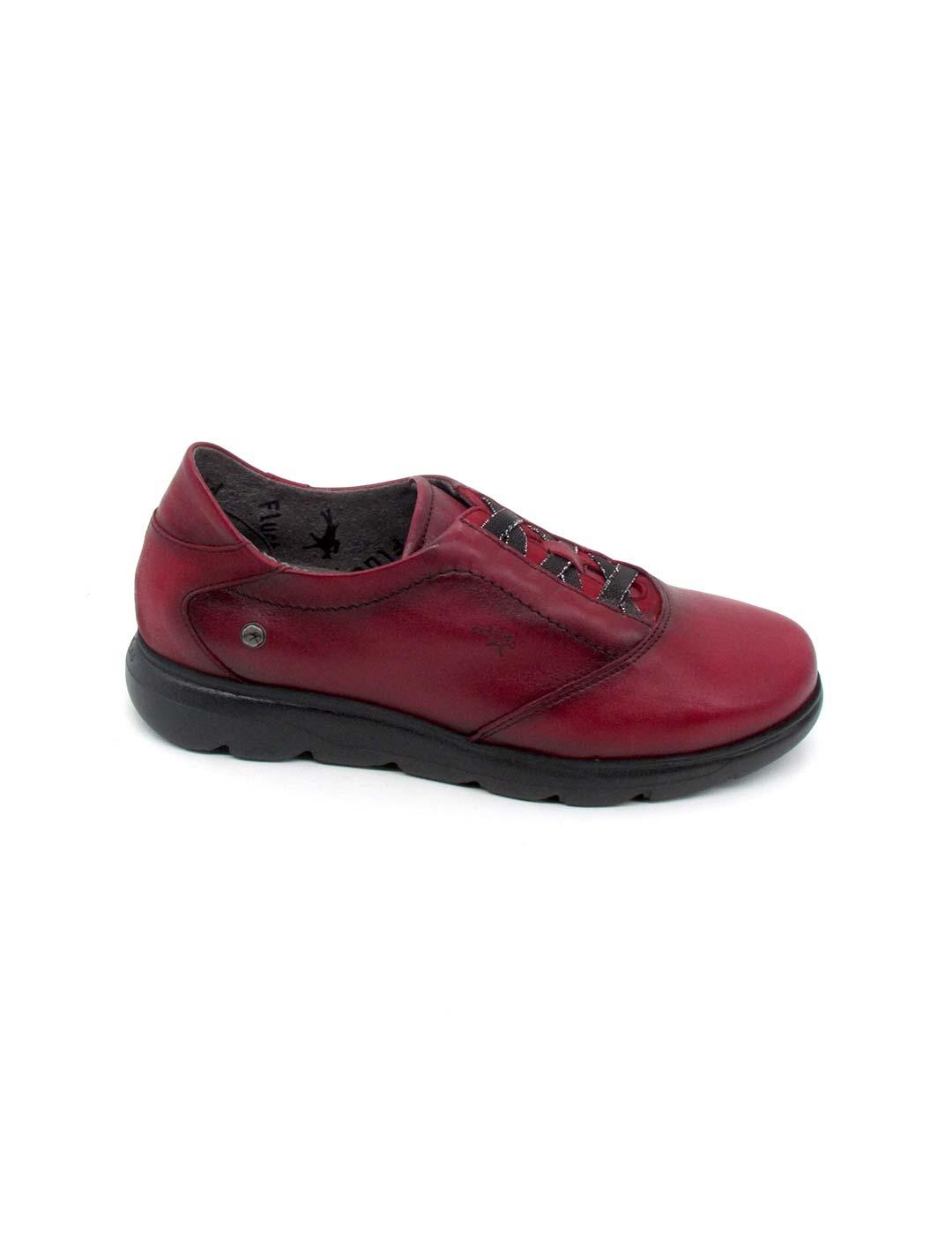Zapato Fluchos F1866 burdeos para mujer