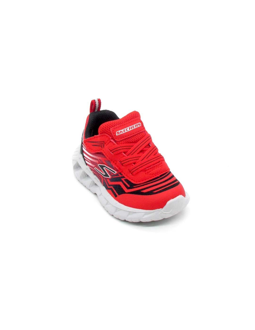 Zapatilla Skechers 401503 N/RDBK rojo para niño