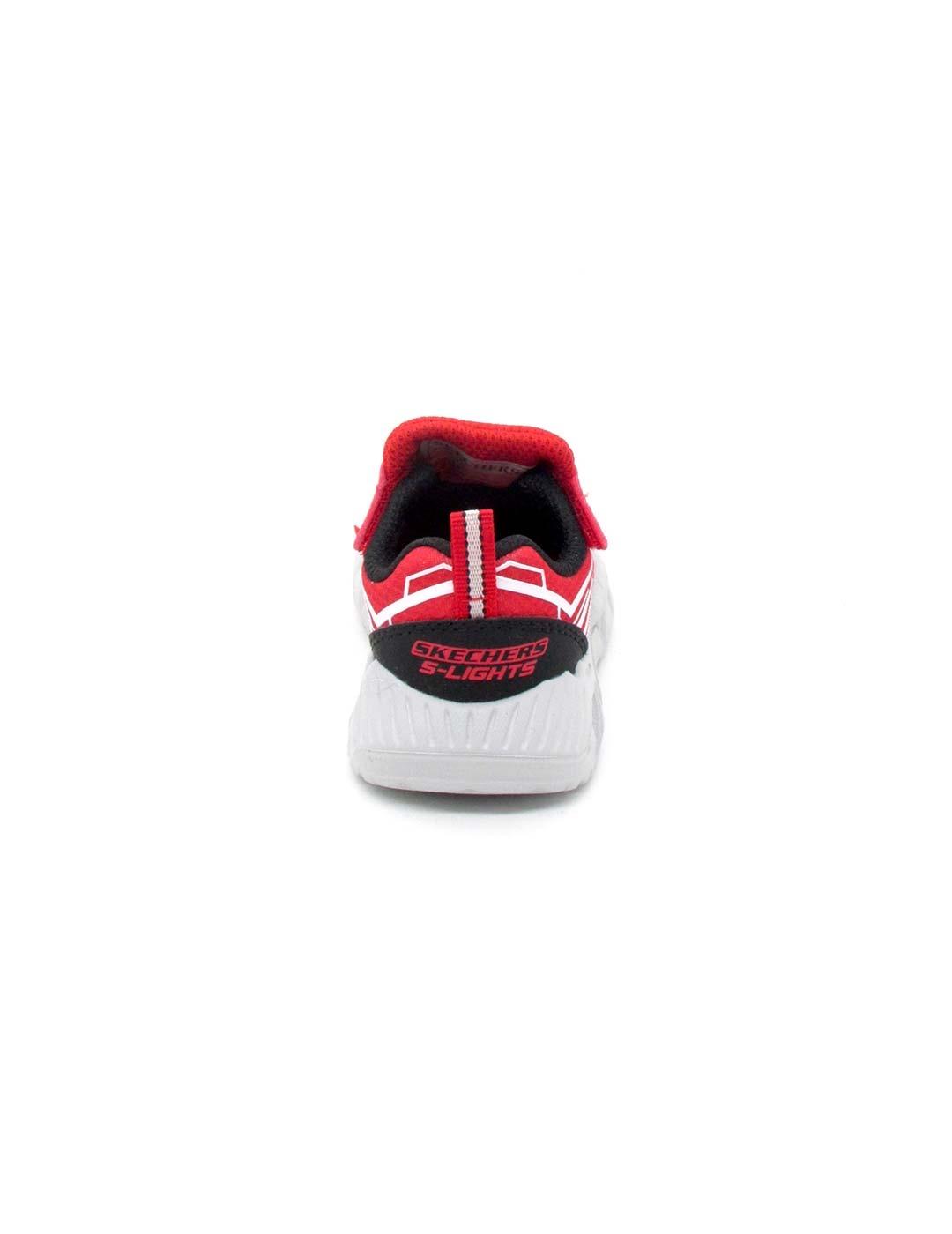 Zapatilla Skechers 401503 N/RDBK rojo para niño