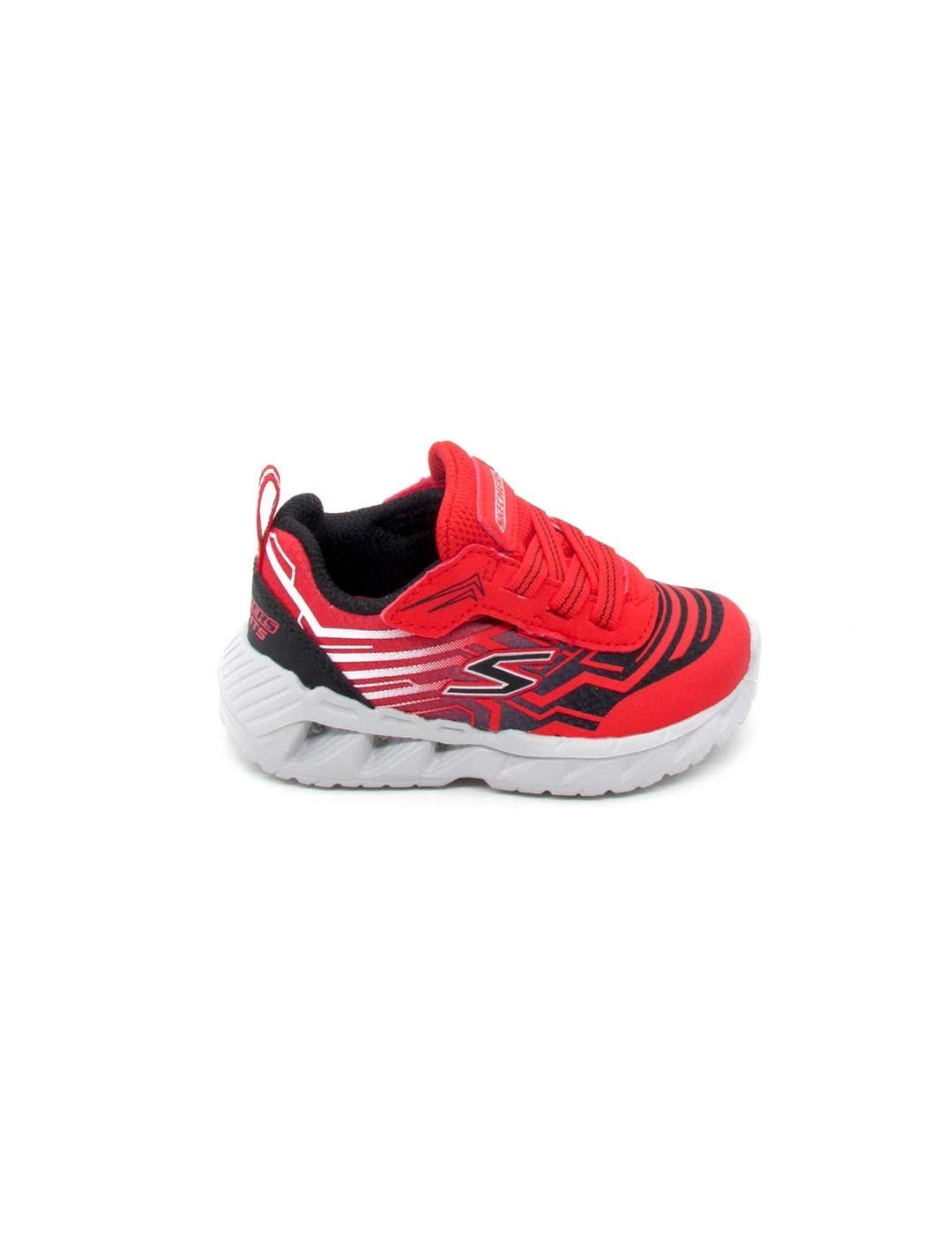 Zapatilla Skechers 401503 N/RDBK rojo para niño