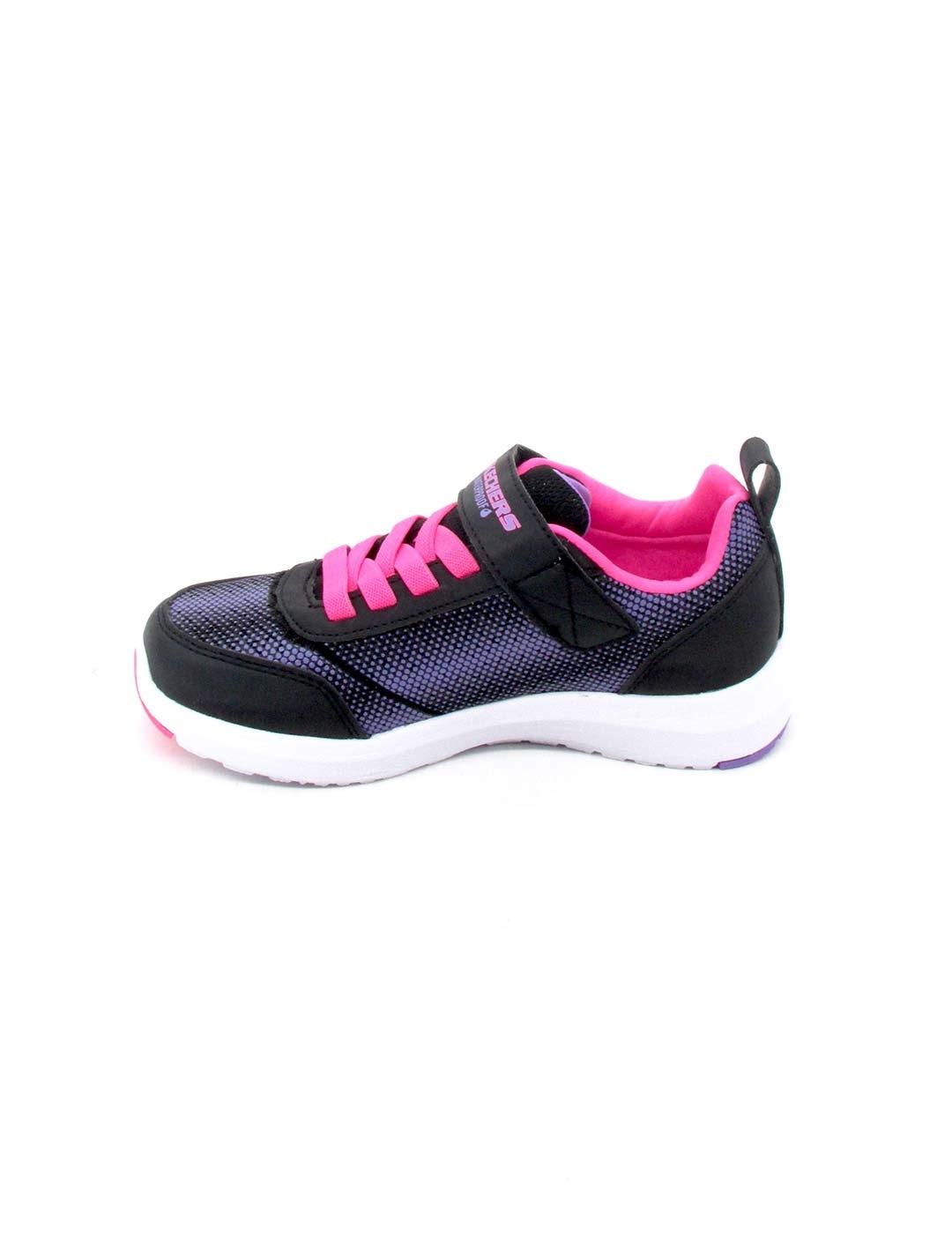 Zapatilla Skechers 303387L/BKHP negro niña