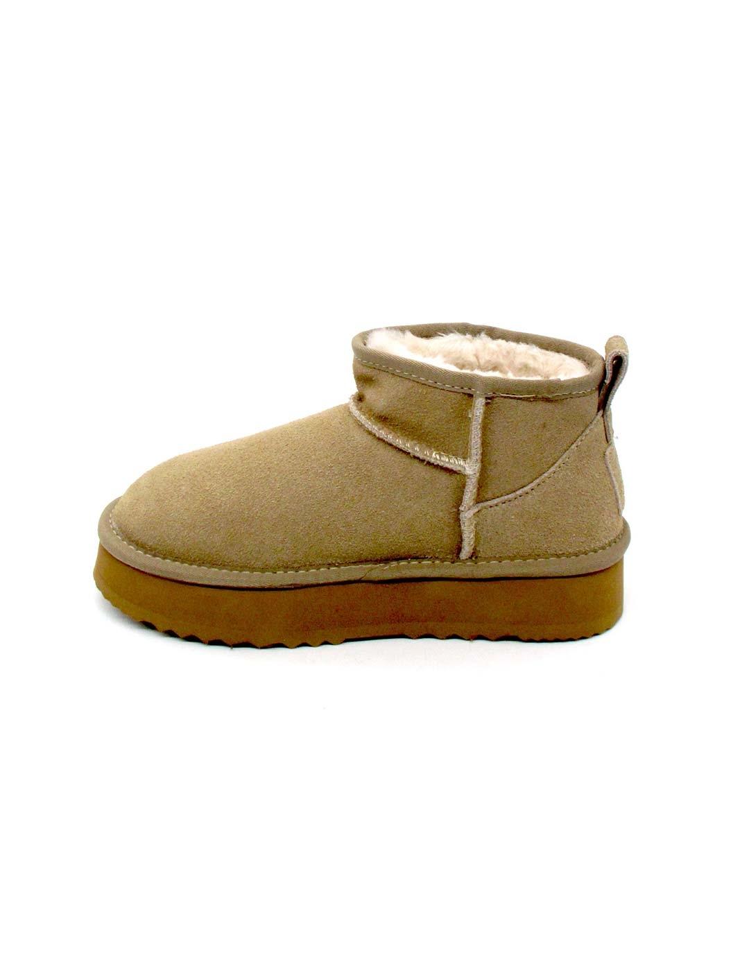 Botín Kelara K31224 beige para mujer