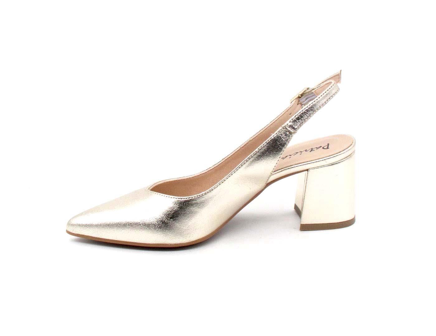 Zapato Destalonado Patricia Miller 5532 oro mujer