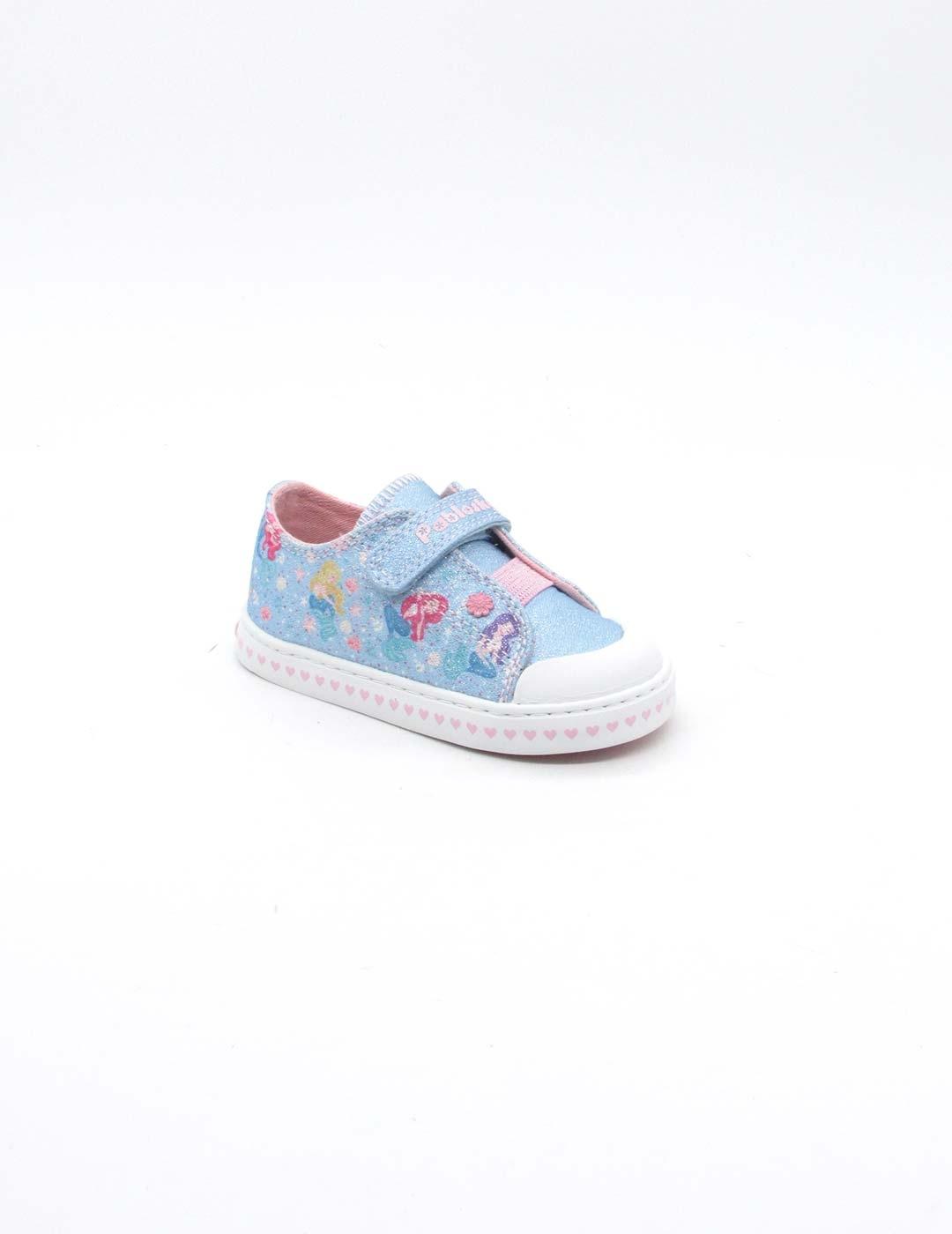 Loneta Pablosky 975610 azul glitter para niña