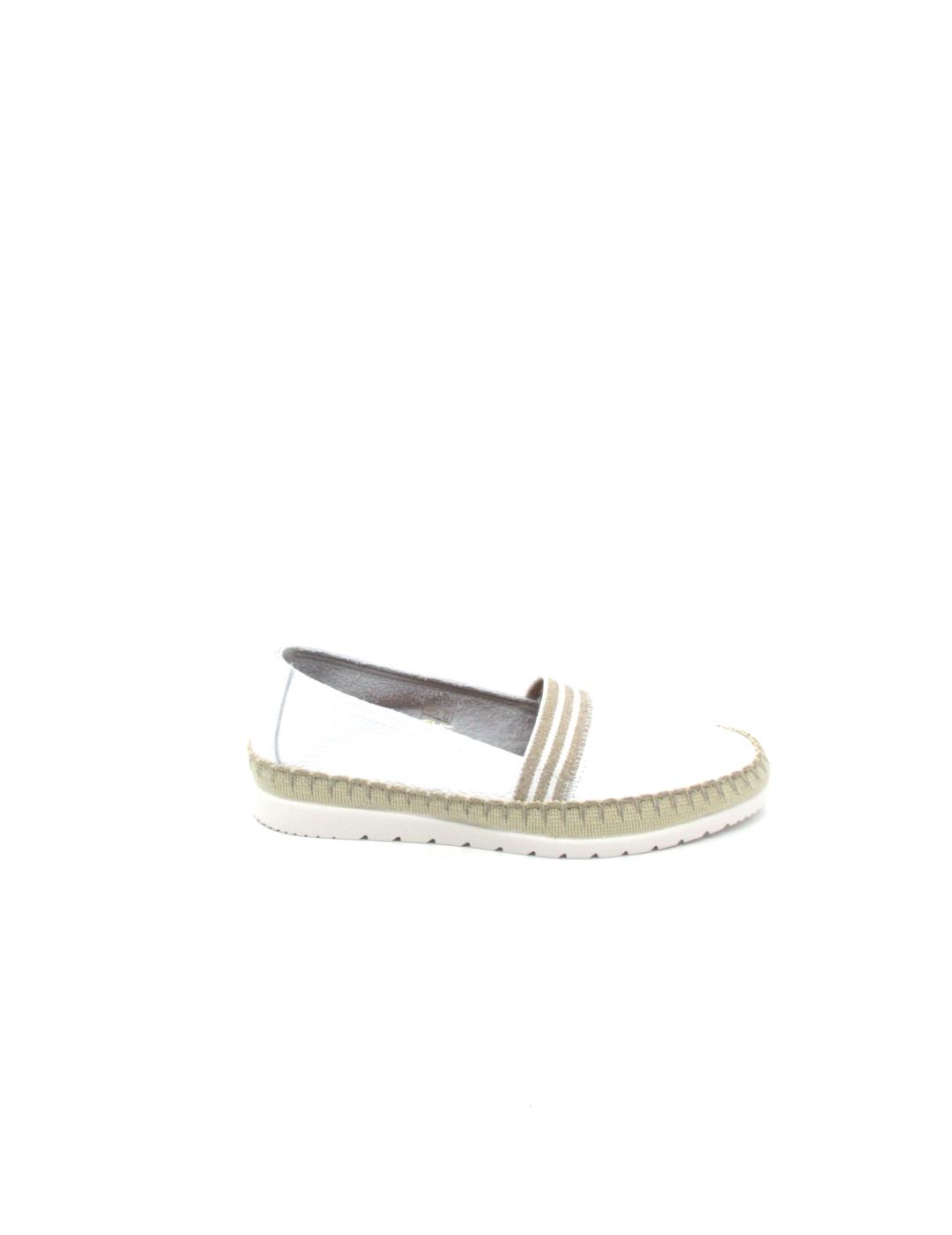 Alpargata Mediterranea 40061 bco./beige para mujer