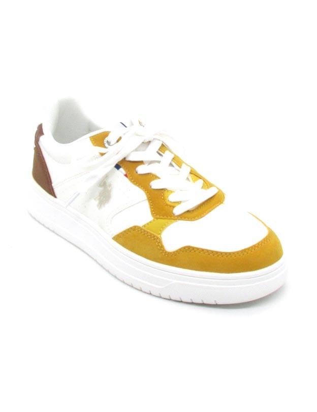 Zapatilla U.S.POLO KOSMO001-WHI-YEL004 