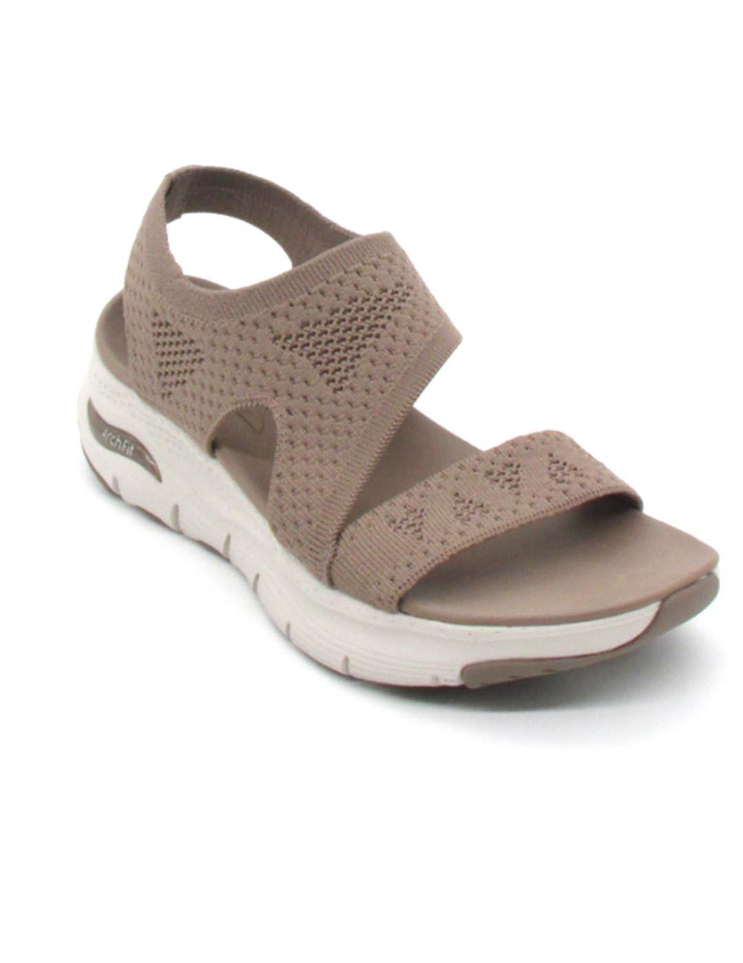 Sandalia Skechers Arch Fit - Brightest Day taupe