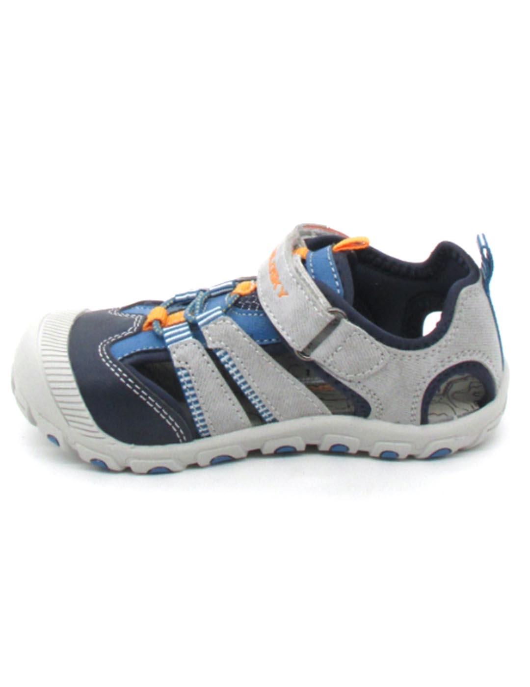 Sandalia Pablosky 976850 gris/azul para niña