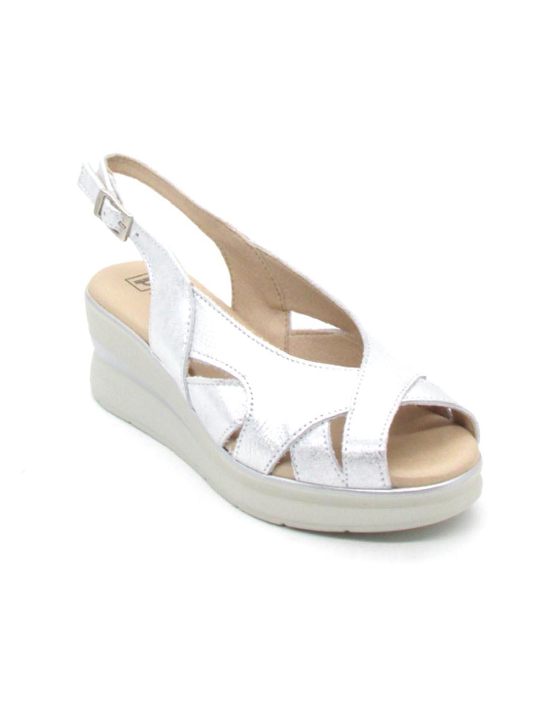 Sandalia Pitillos 5613 plata para mujer