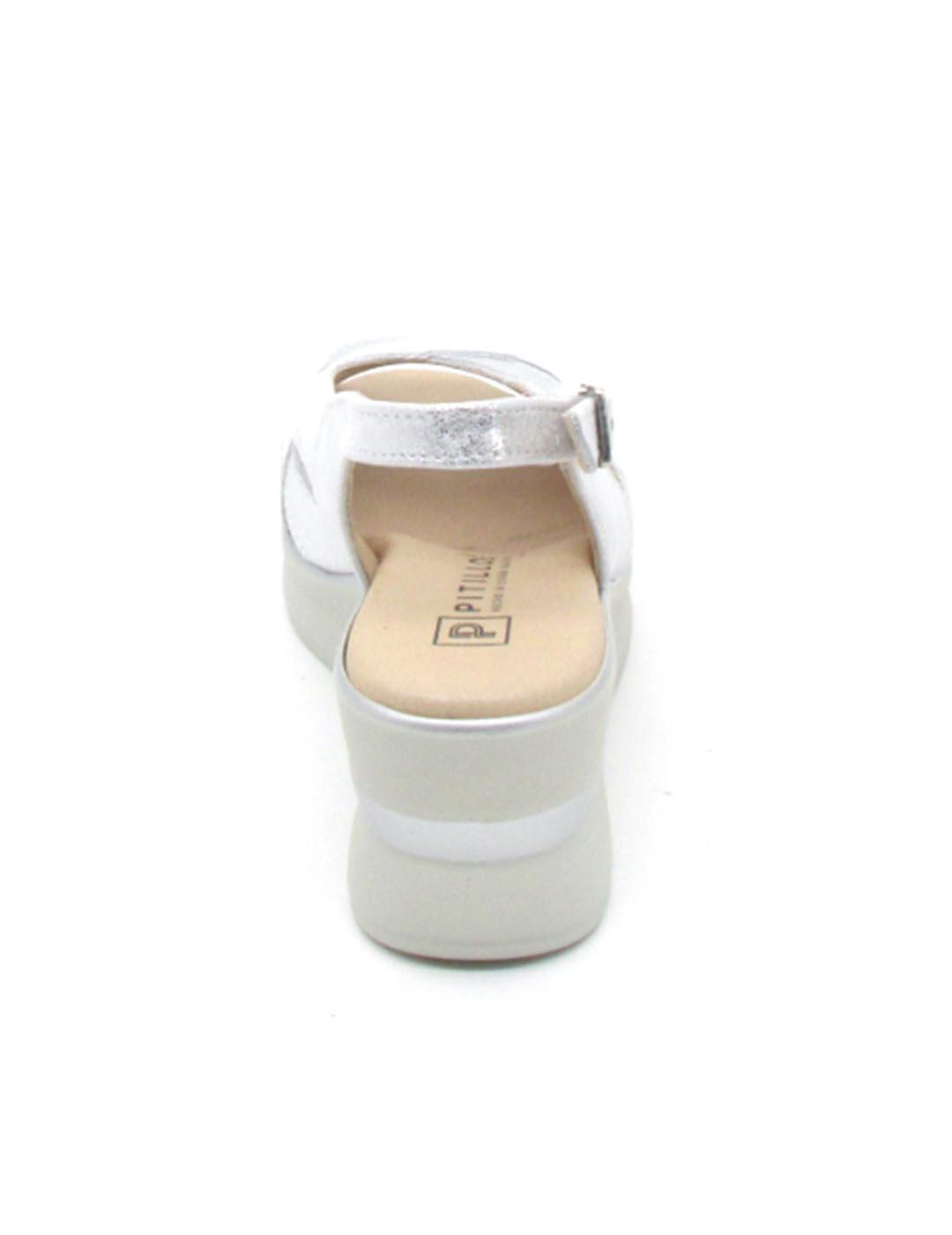 Sandalia Pitillos 5613 plata para mujer
