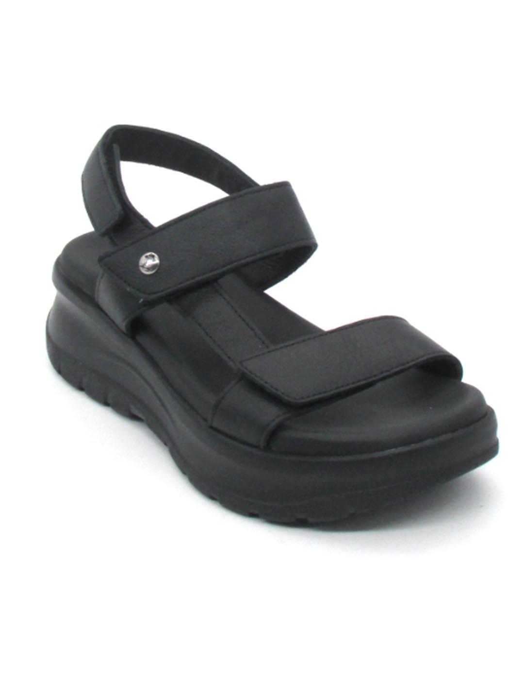 Sandalia Panama Jack NOOR B1 negro para mujer