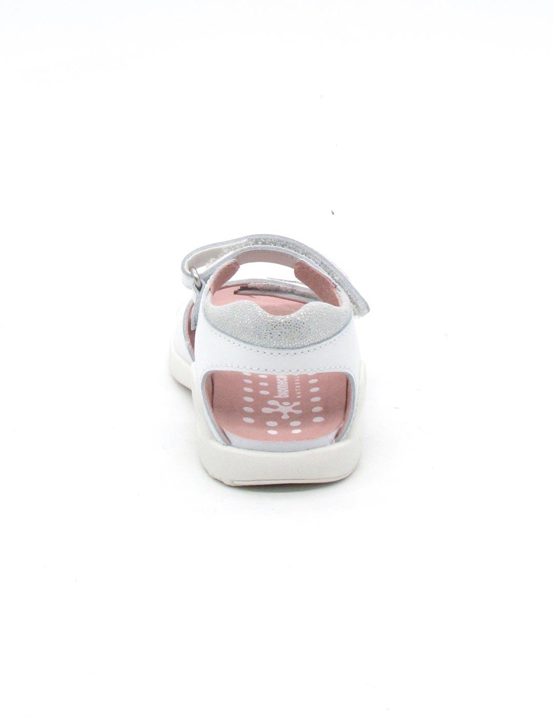 Sandalia Biomecanics 232239 bco corazon para niña
