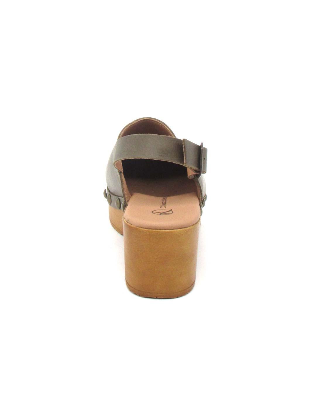 Zueco Diezdedos 7261702 kaki para mujer