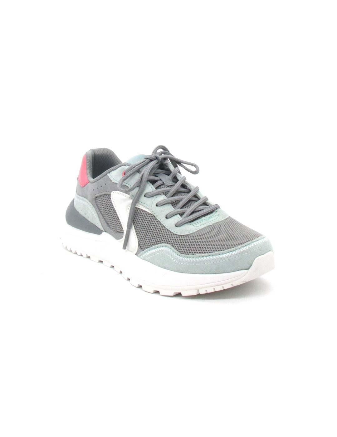 Zapatilla Skechers Fury Llace Low gris/mult. muje