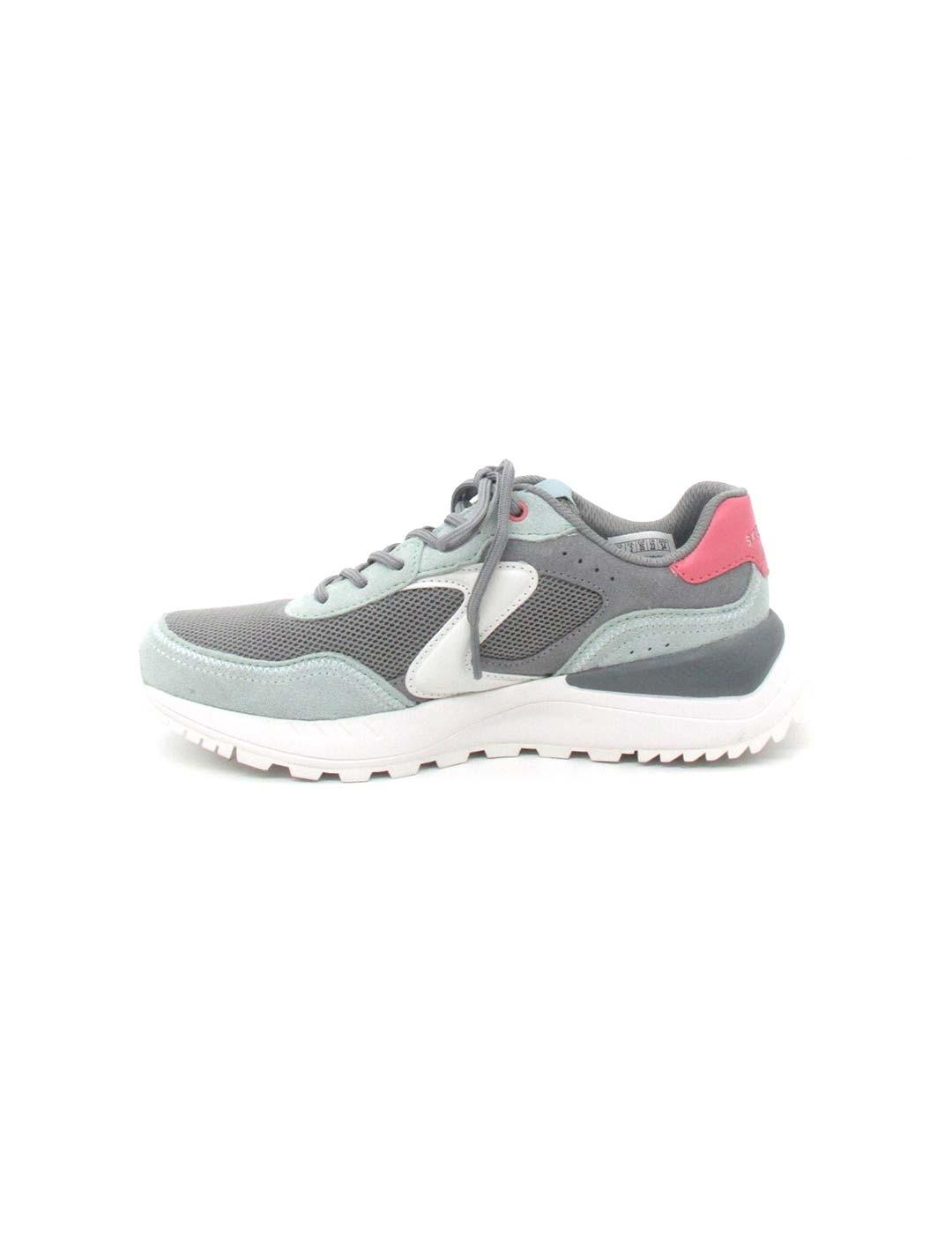 Zapatilla Skechers Fury Llace Low gris/mult. muje