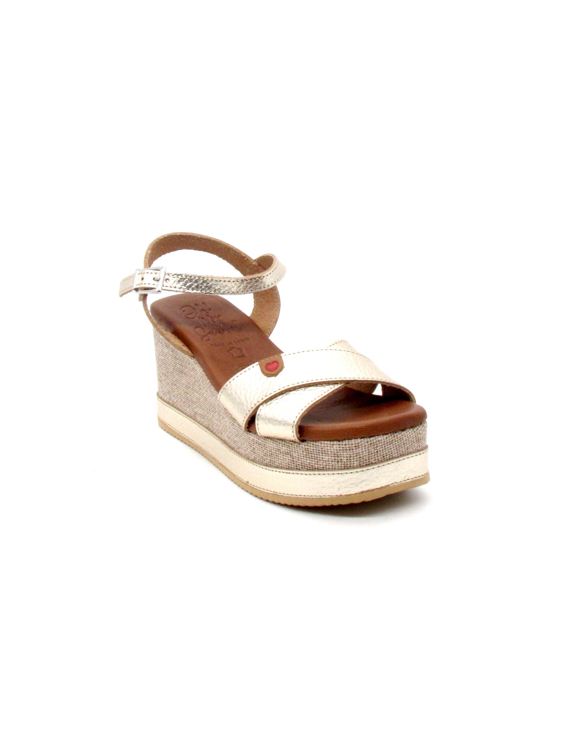 Sandalia Oh My Sandals 5473 champan para mujer
