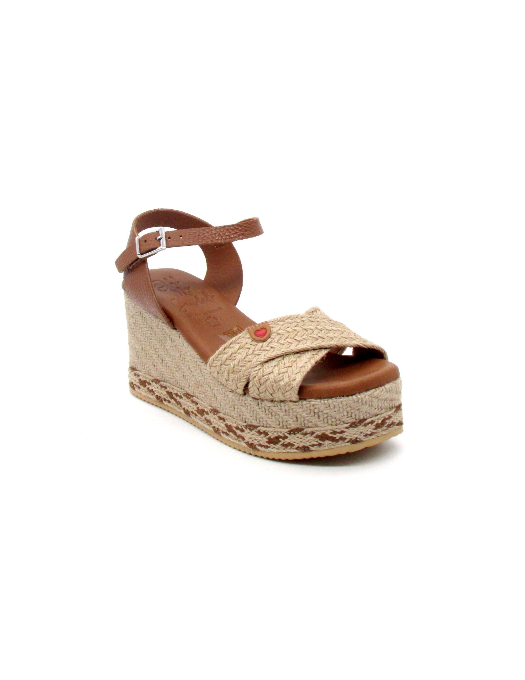 Sandalia Oh My Sandals 5476 cuero/beige para mujer