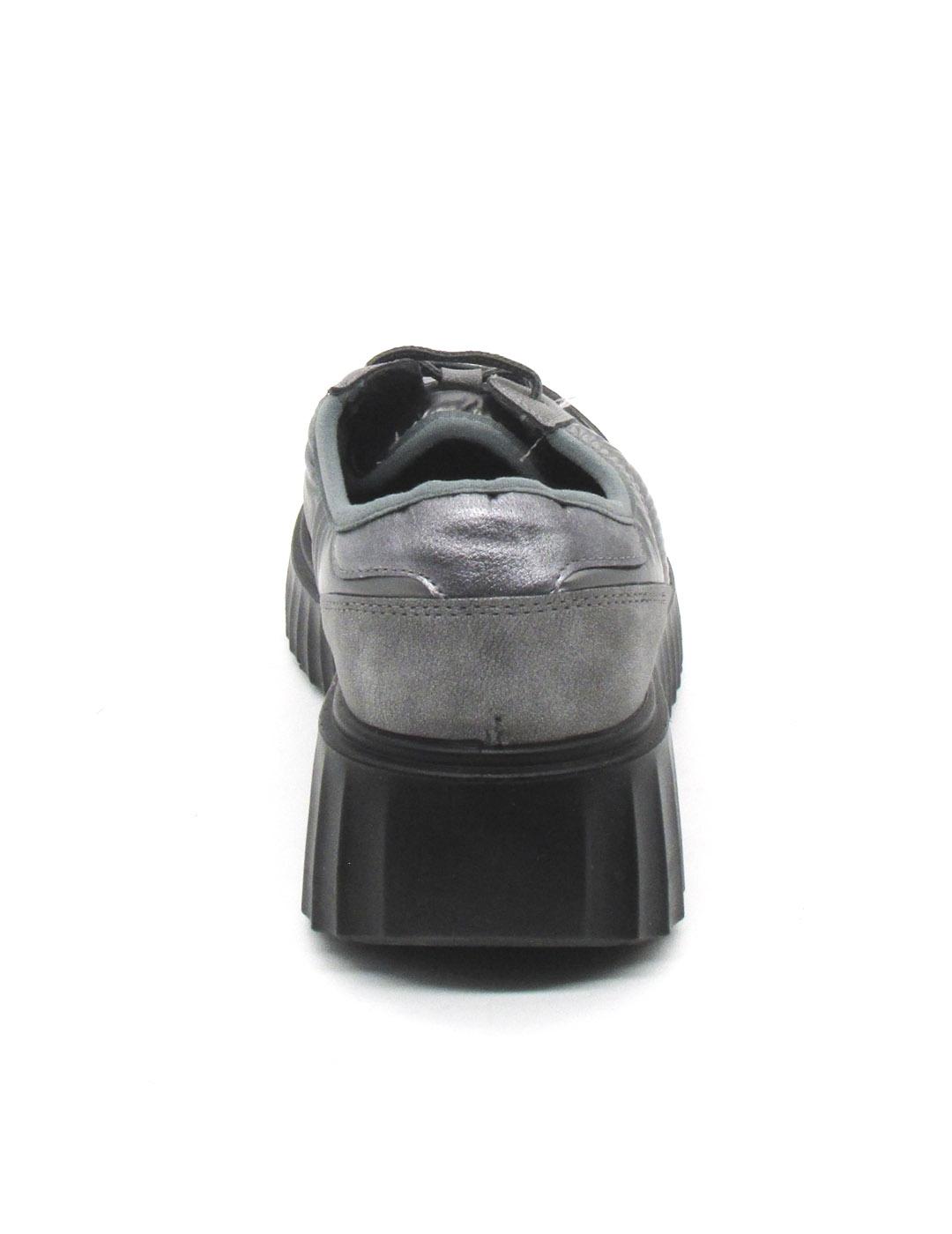 Zapato Deportivo My Soft 24M634 plomo para mujer