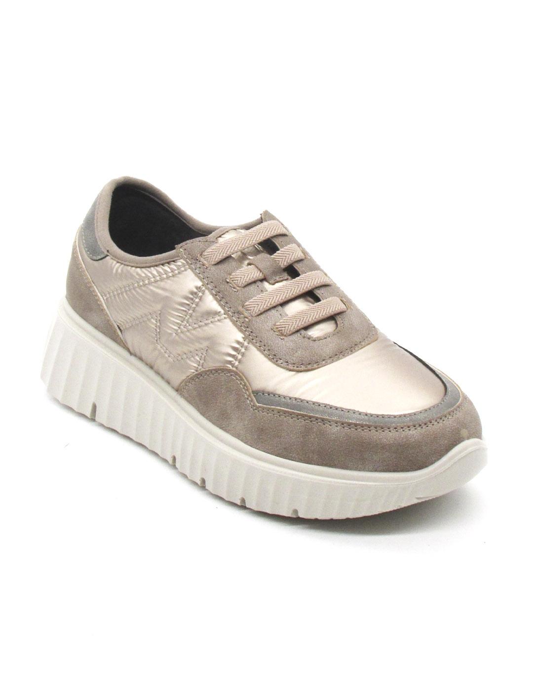 Zapato Deportivo My Soft 24M634 taupe para mujer