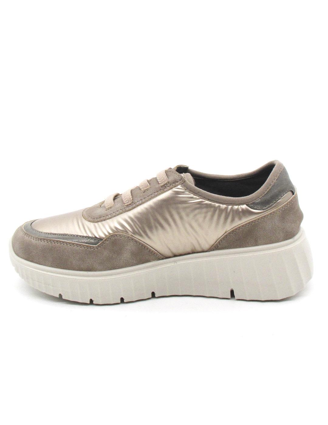 Zapato Deportivo My Soft 24M634 taupe para mujer