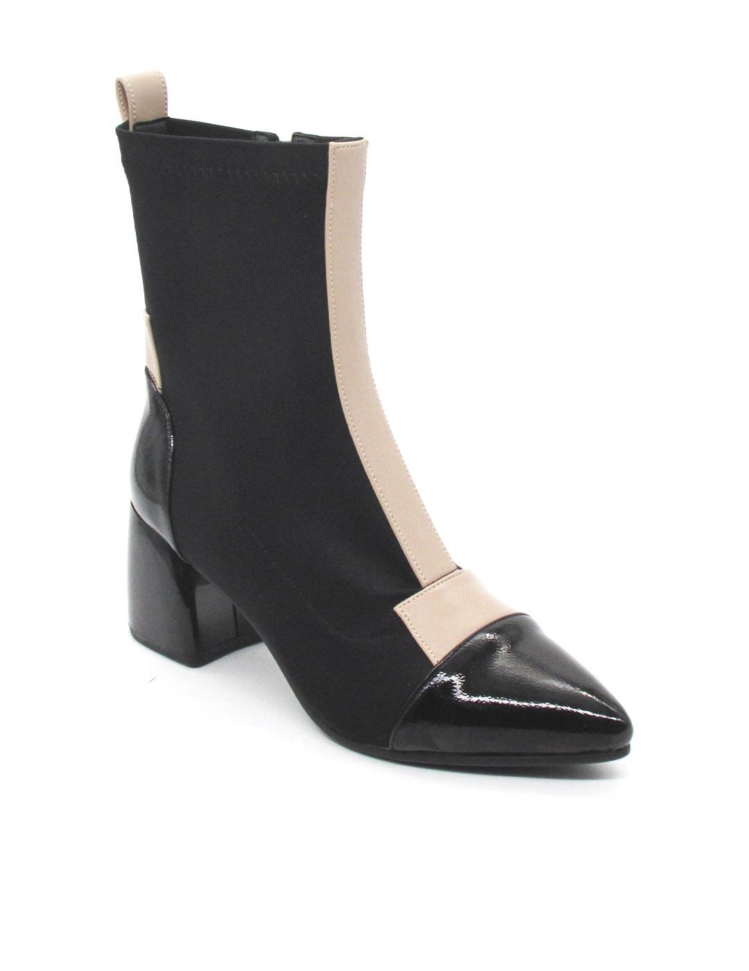 Botín Rock Away 84493 negro para mujer