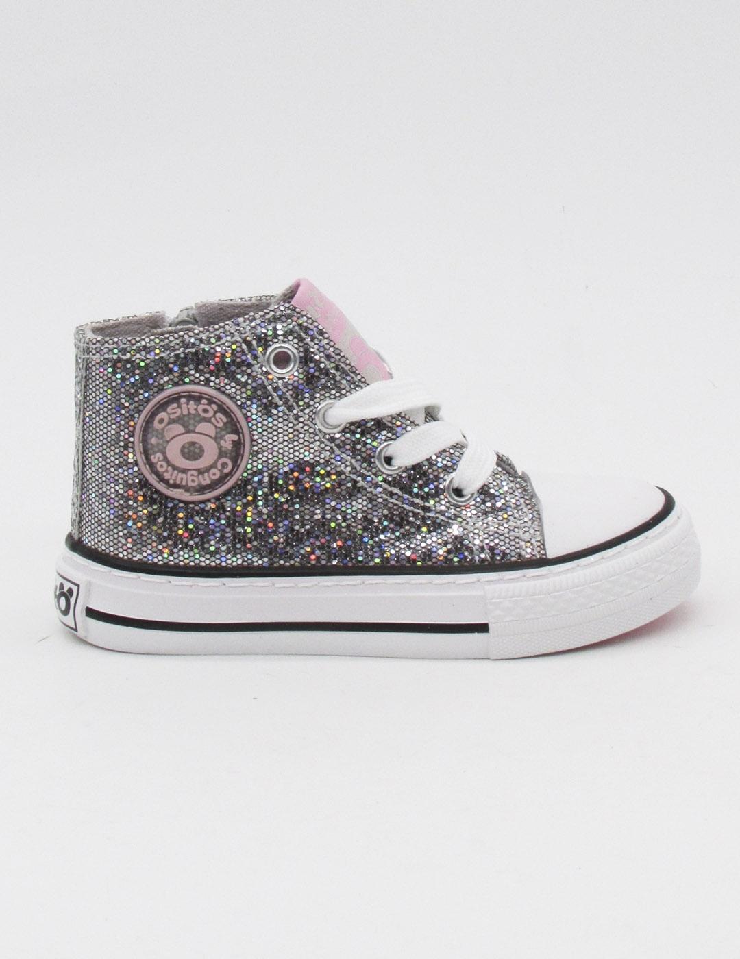 Zapatilla Osito 141064  glitter para niña