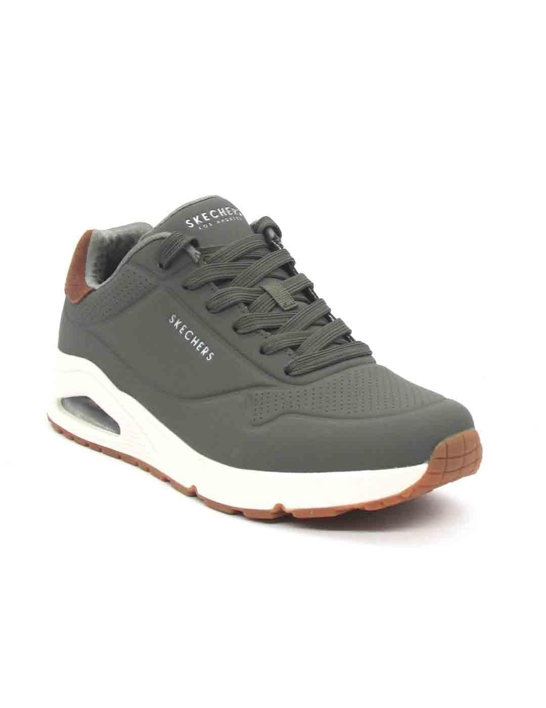 Zapatilla Skechers Uno - Suited On Air verde homb