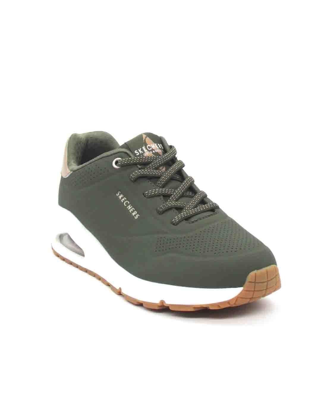 Zapatilla Skechers Uno - Shimmer Away verde