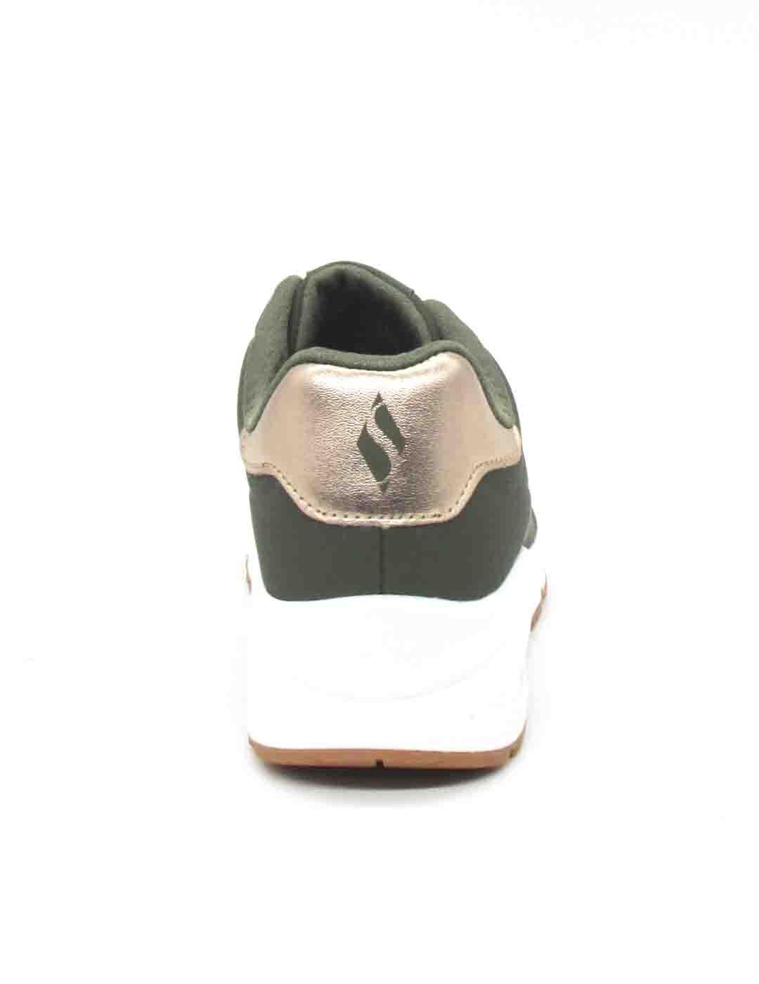 Zapatilla Skechers Uno - Shimmer Away verde