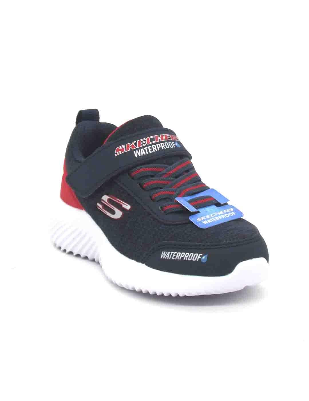 Zapatilla Skechers Bounder-Dripper Drop azul/rojo