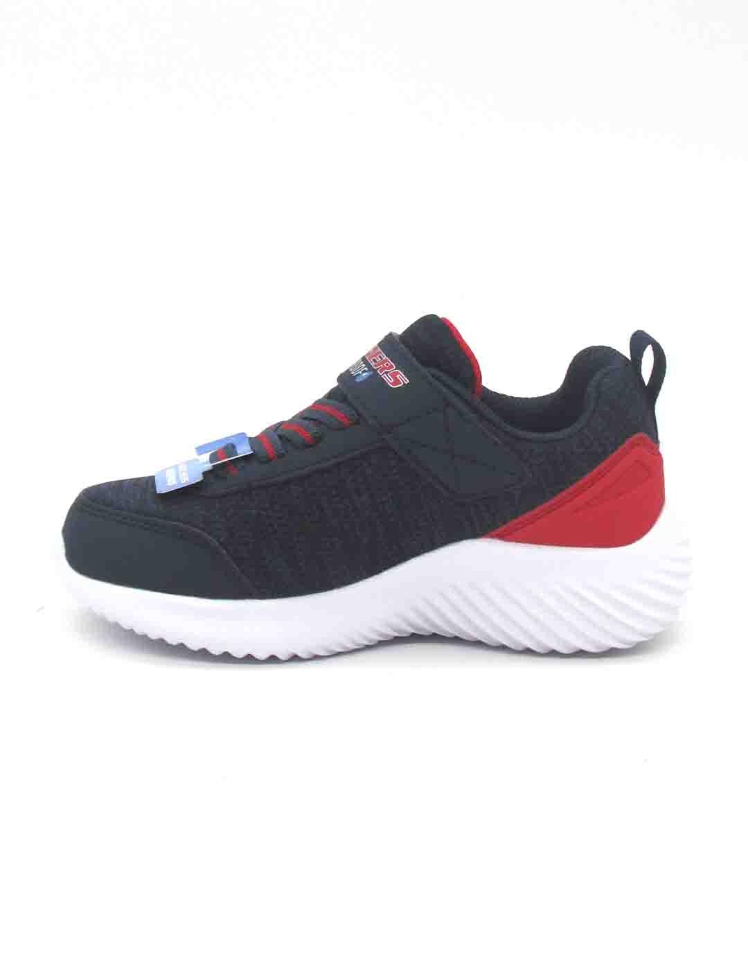 Zapatilla Skechers Bounder-Dripper Drop azul/rojo