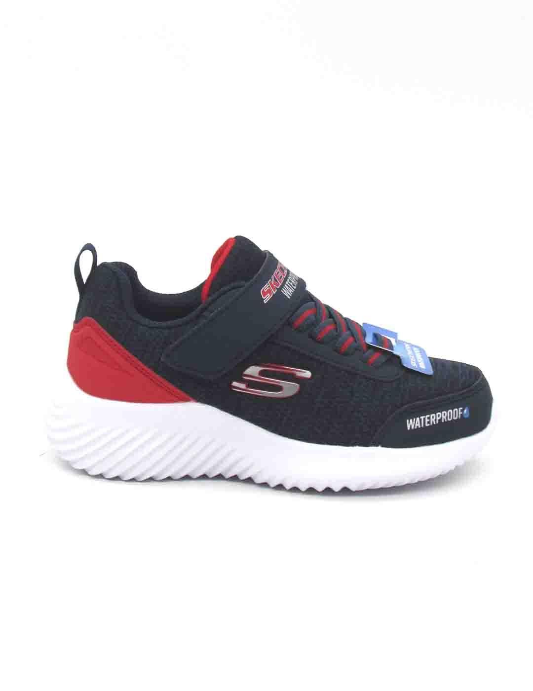 Zapatilla Skechers Bounder-Dripper Drop azul/rojo