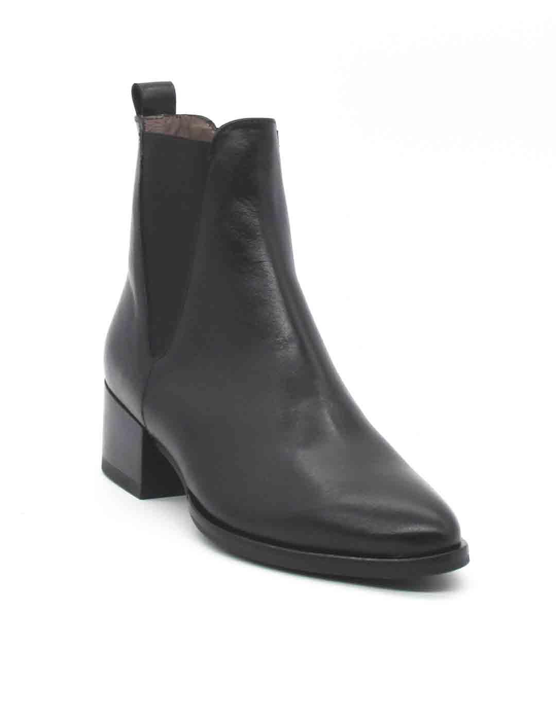 Botín Wonders 6912 negro de tacón para mujer