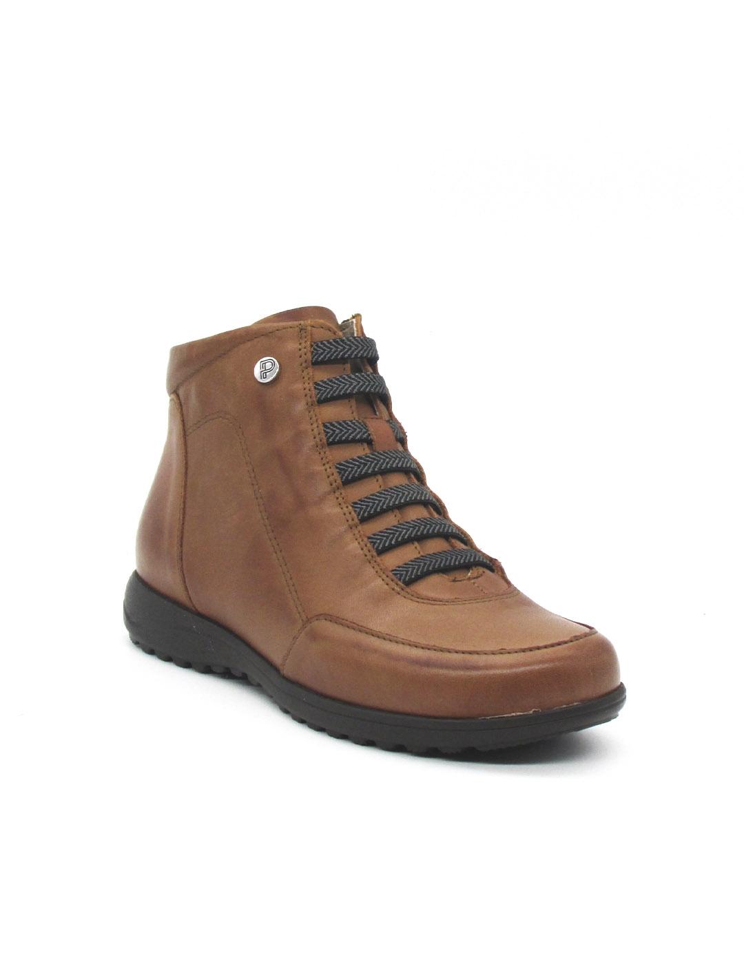 Botín Pitillos 118 cuero con cremallera para mujer