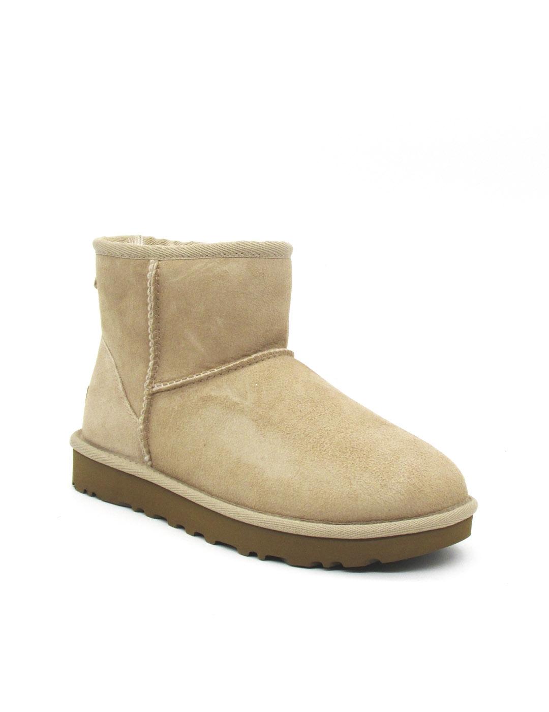 Botín UGG 1016222 beige con pelo para mujer