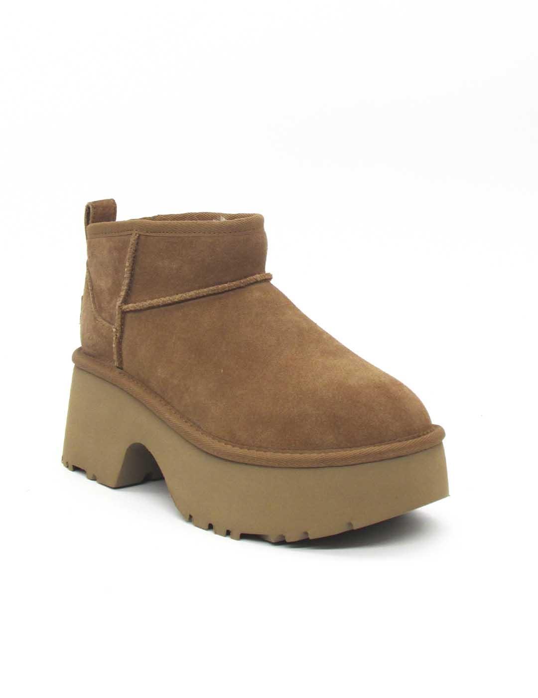 Botín UGG 1158311 camel con tacón/platf para mujer