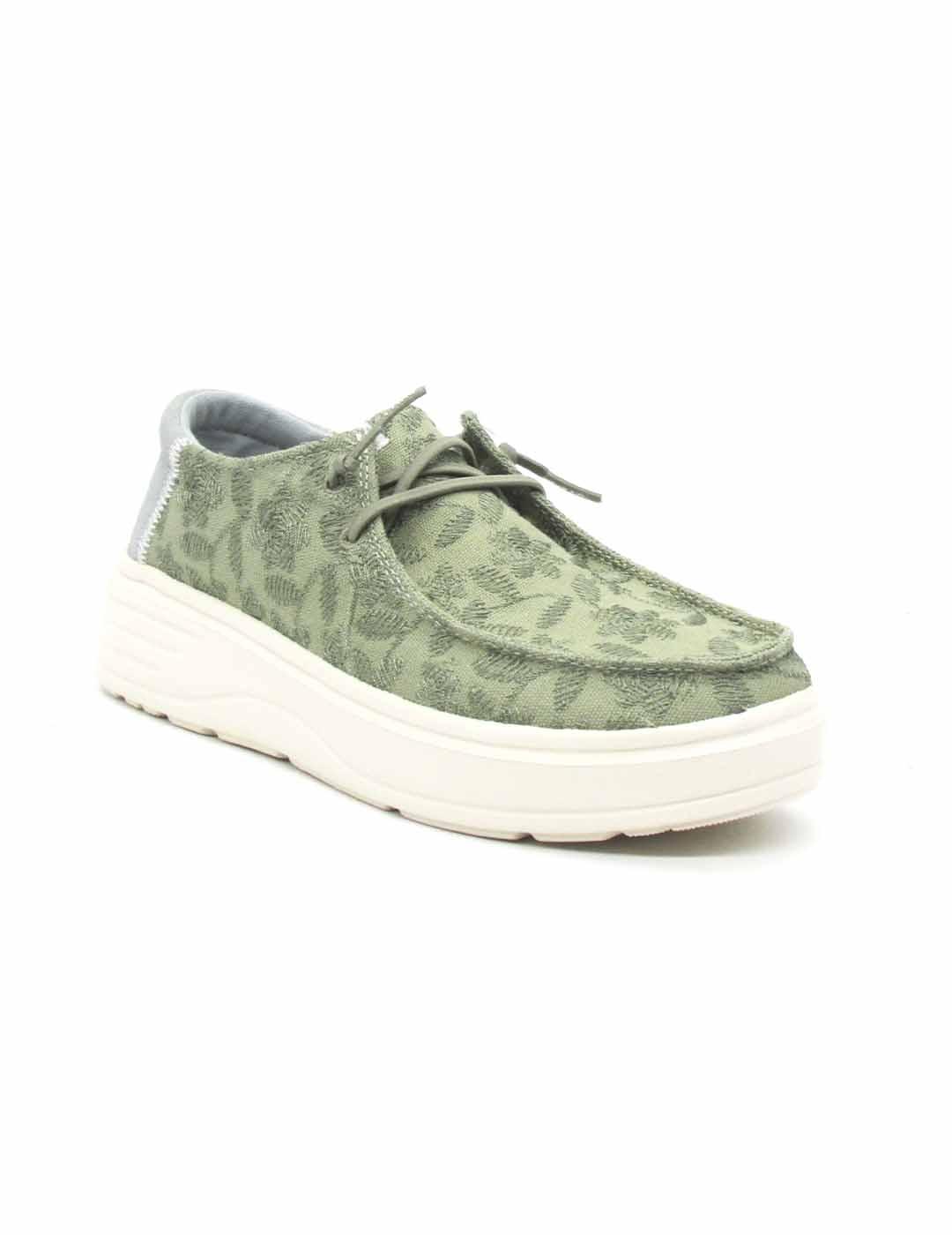 Nautico Pitas BLOOM de color verde para mujer