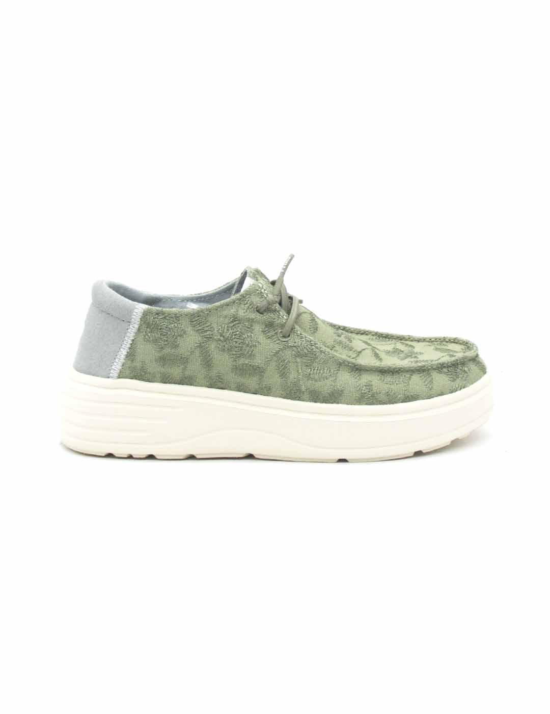 Nautico Pitas BLOOM de color verde para mujer