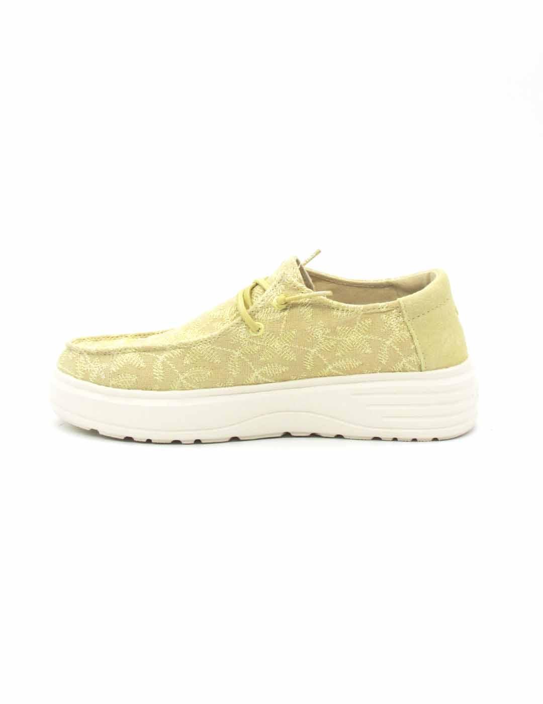 Nautico Pitas BLOOM de color mostaza para mujer