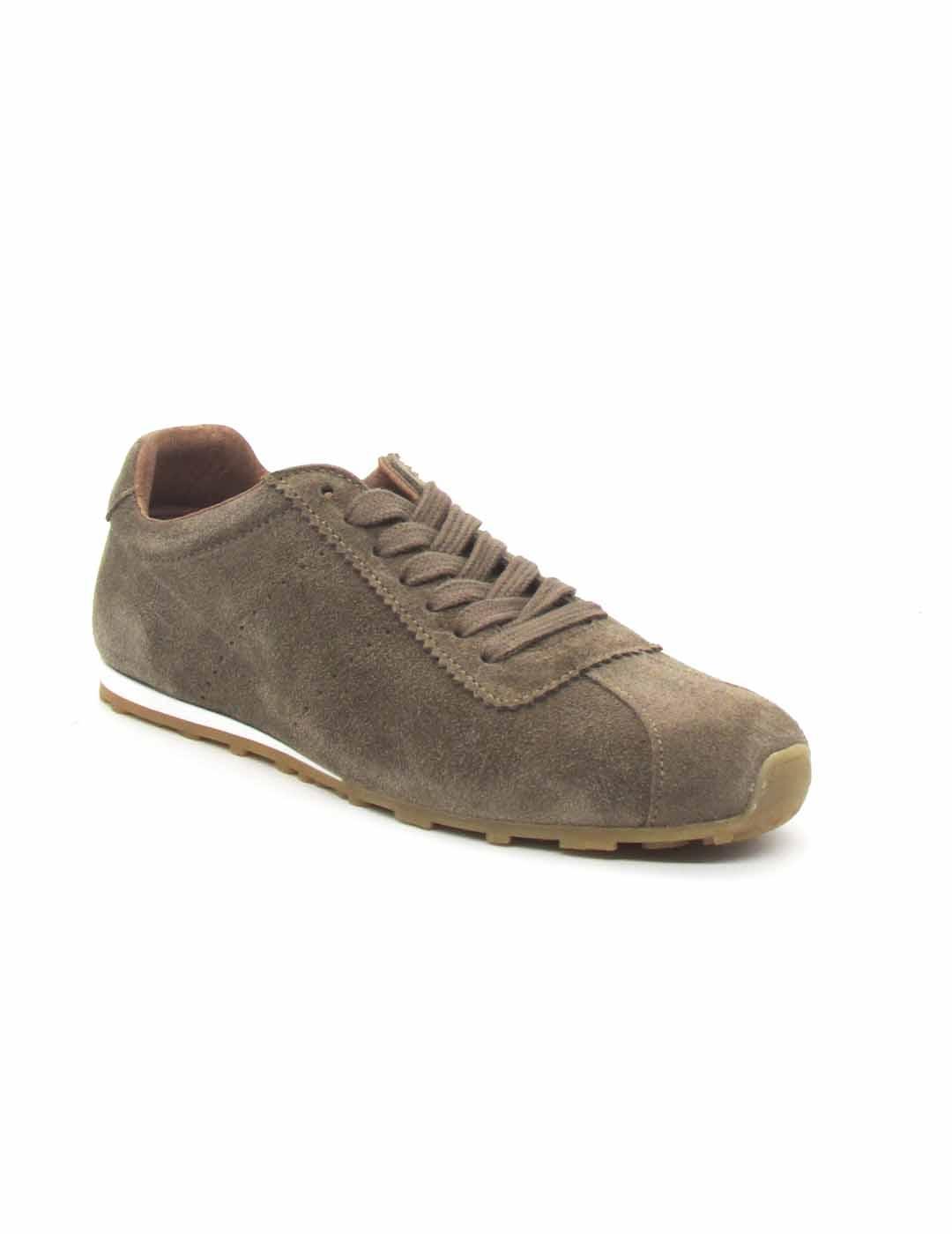 Zapato deportivo Creator S-4159 con cordón color taupe mujer
