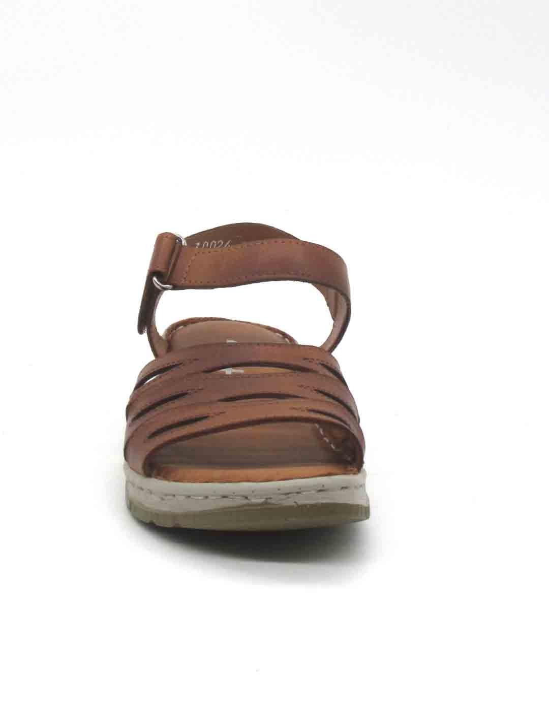 Sandalia 48 HORAS 514301/11 de color cuero para mujer