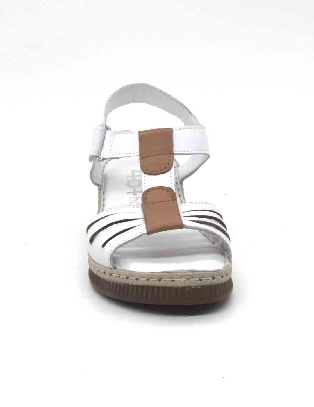 Sandalia 48 HORAS 514601/30 de color blanco para mujer