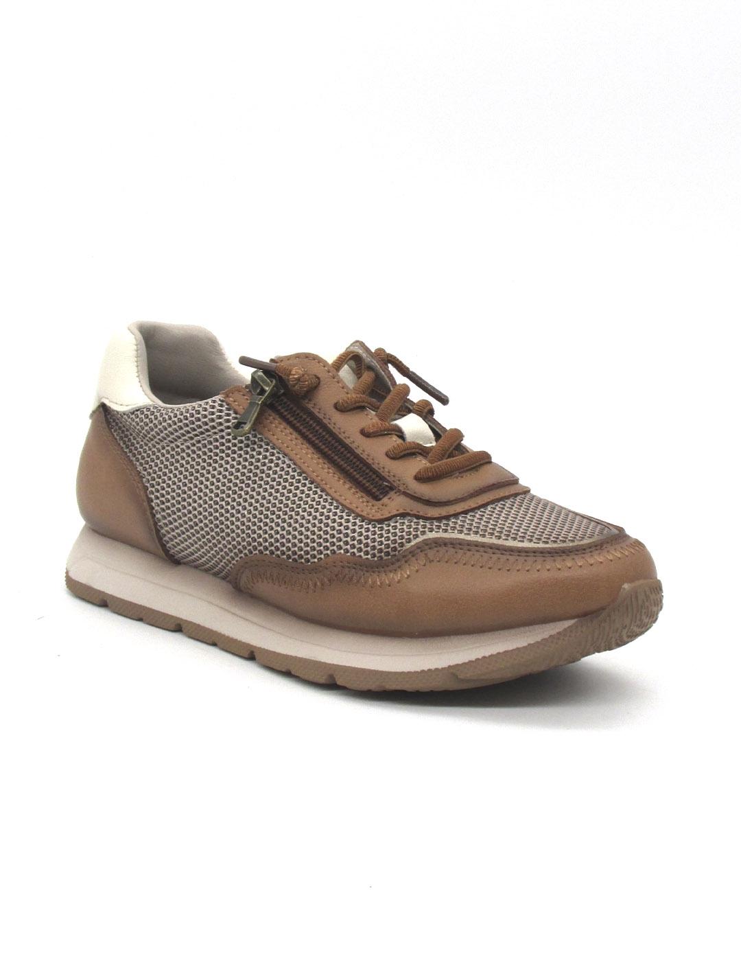 Zapato Deportivo Khloe 381 color cuero/crema para mujer