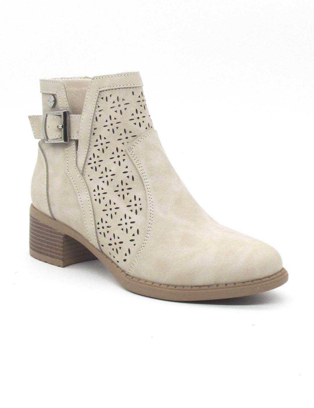 RAMBLA 04 CHIKA 10 BOTIN BEIGE CAMPERO